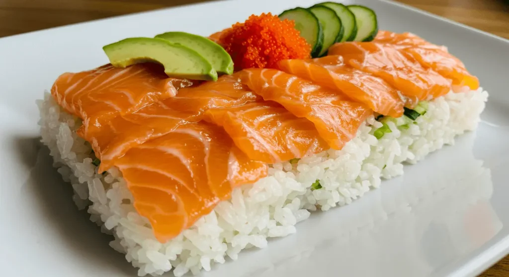 Salmon Sushi Bake