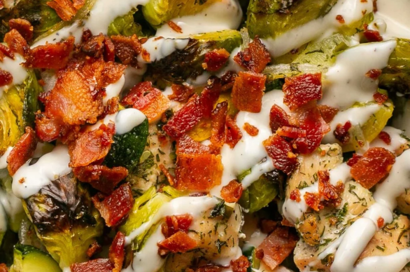 Chicken Bacon Ranch and Veggies (Keto, Whole30)