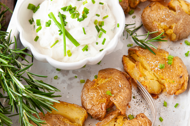 Crispy Smashed Potatoes in Air Fryer Recipe