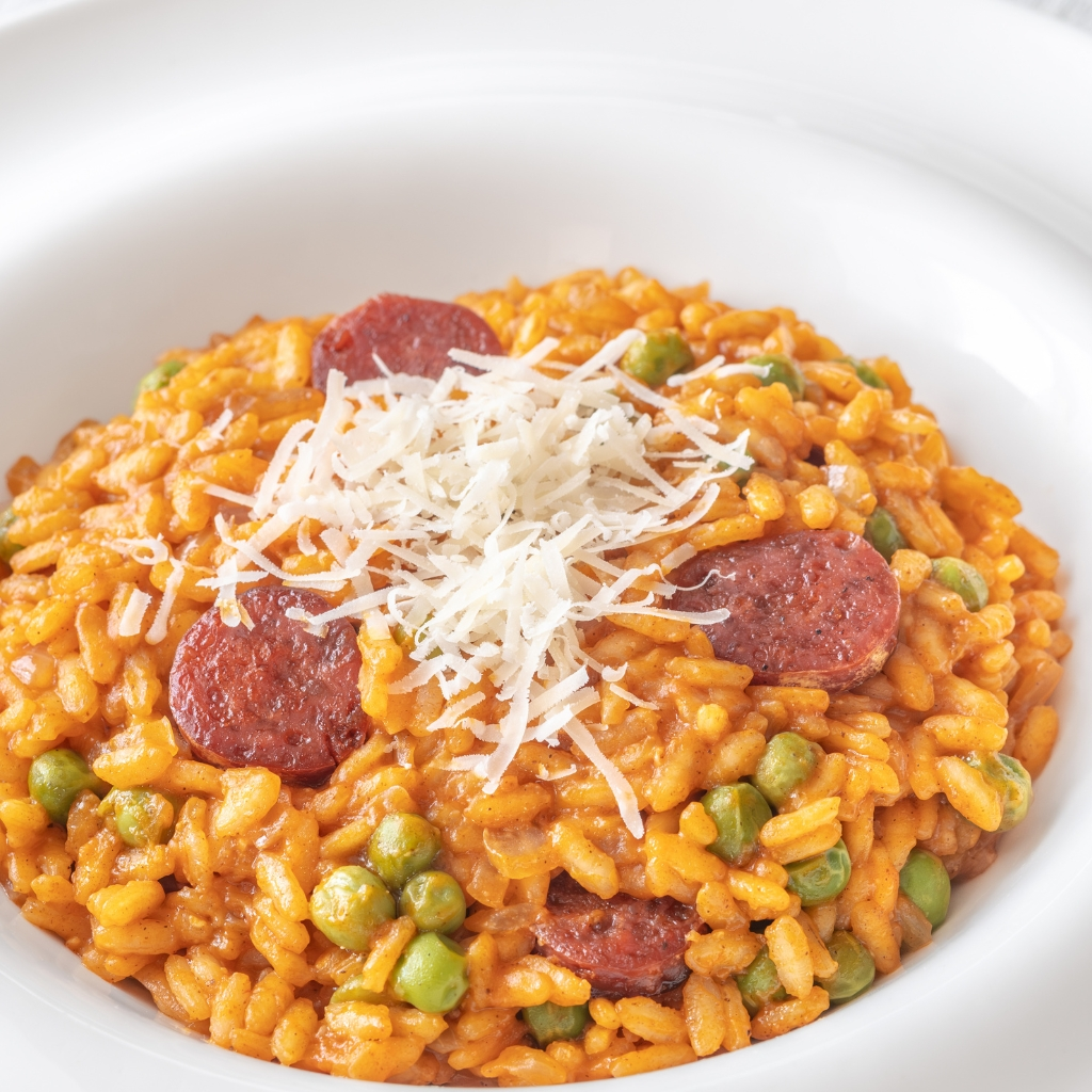 chicken and chorizo risotto