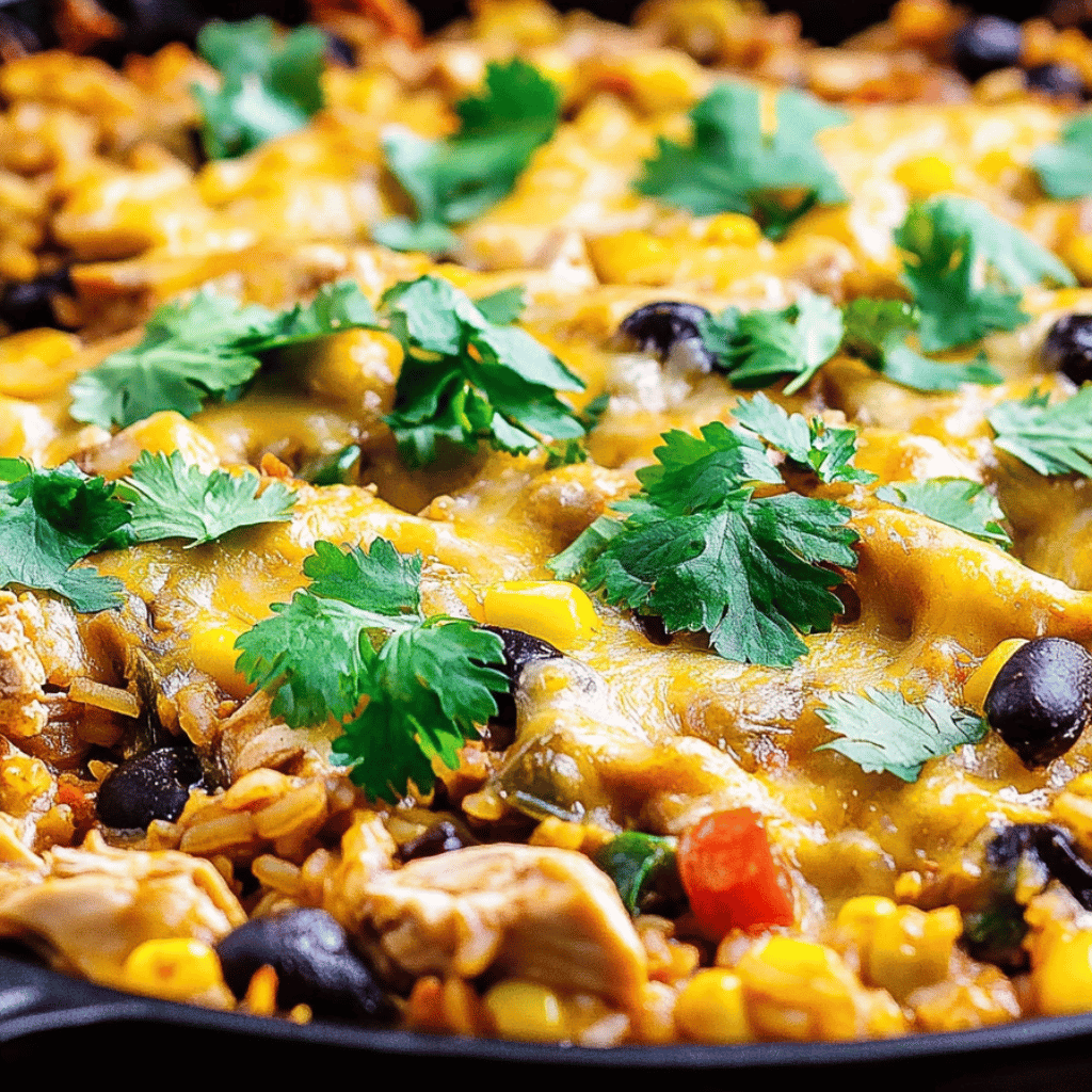 Mexican Chicken and Rice Casserole