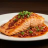 Cooking firecracker salmon in a skillet