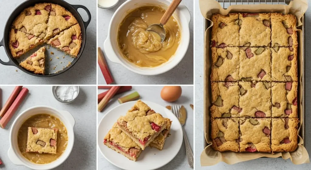 rhubarb bars