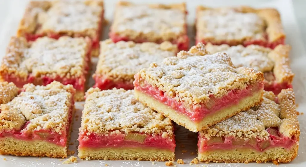 rhubarb bars