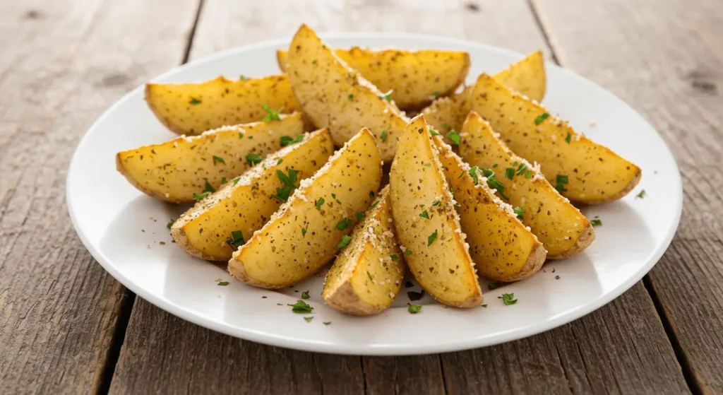 Garlic Parmesan Potato Wedges