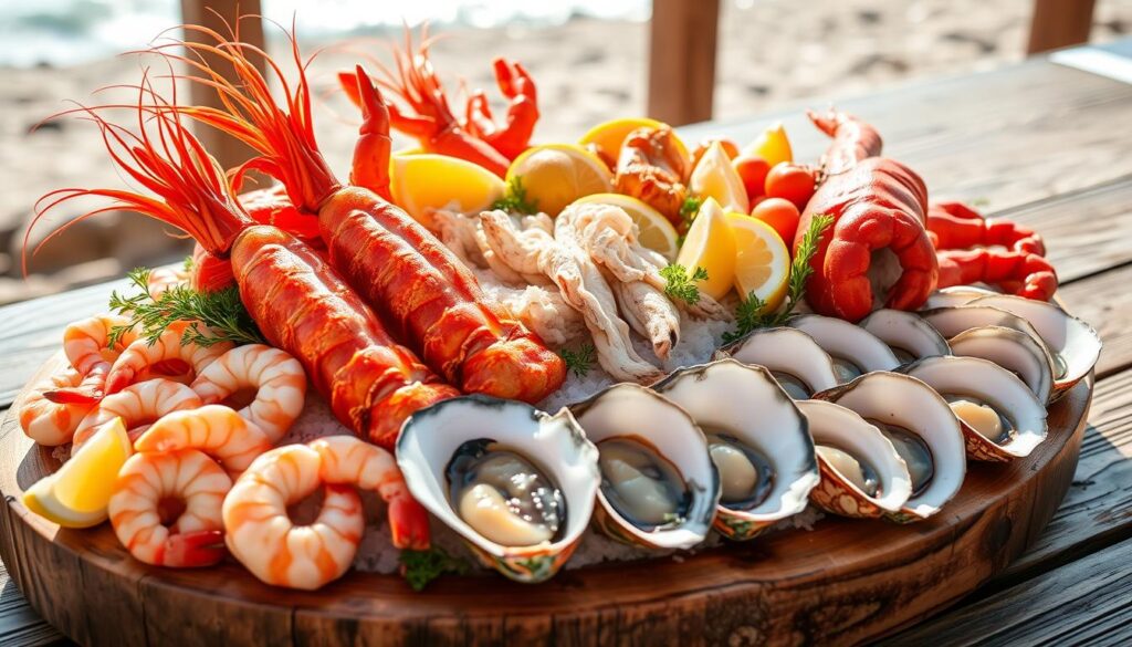 seafood platter arrangement