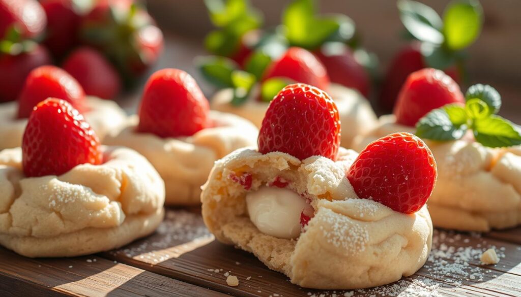 strawberry cheesecake cookies