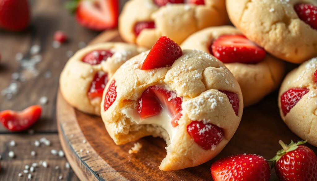 strawberry cheesecake cookies