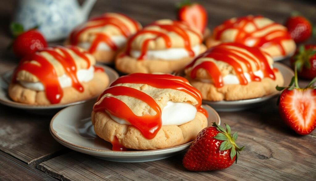 strawberry cheesecake cookies