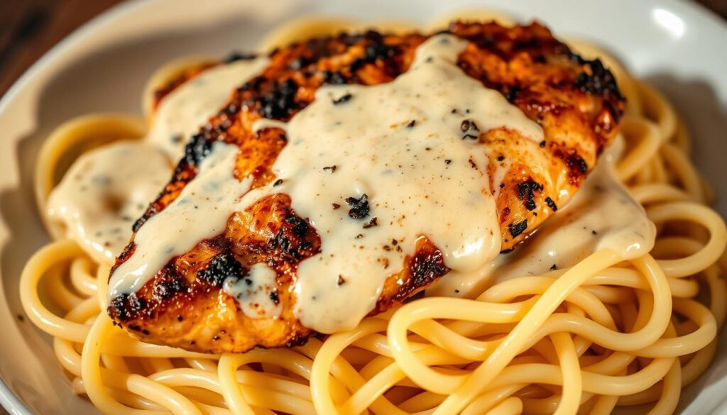 blackened chicken alfredo