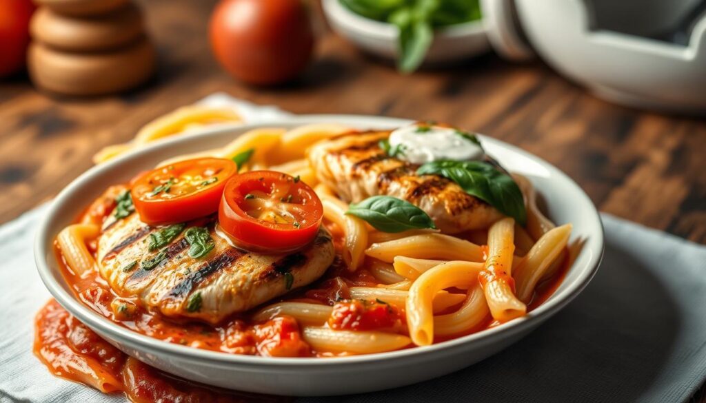 chicken caprese pasta