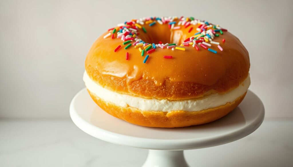 donut birthday cake