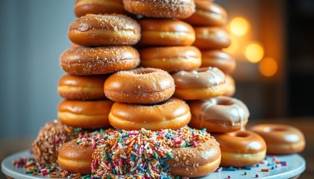 donut birthday cake