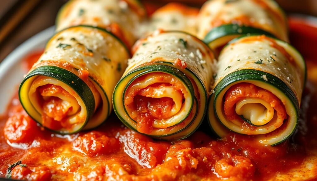 zucchini lasagna rolls