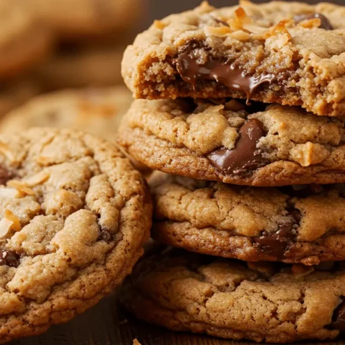 Brown Butter Coconut Krispie Chocolate Chip Cookies
