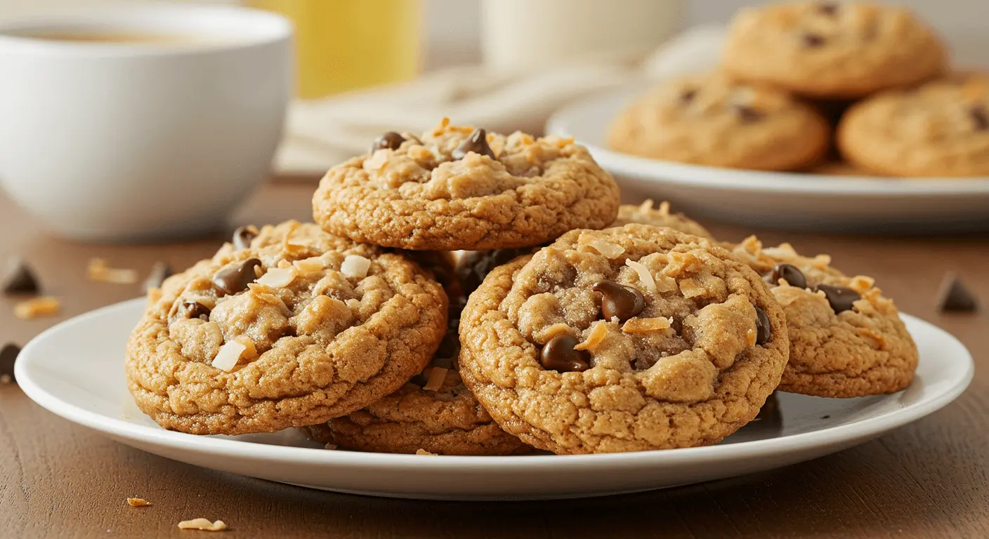 Brown Butter Coconut Krispie Chocolate Chip Cookies