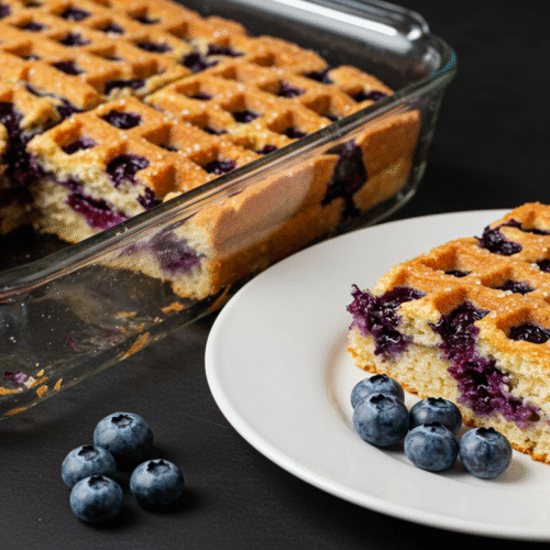 Baked Blueberry Waffles