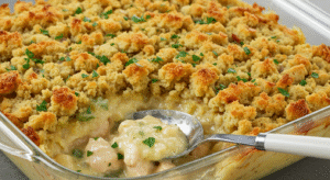 Chicken and Stuffing Casserole