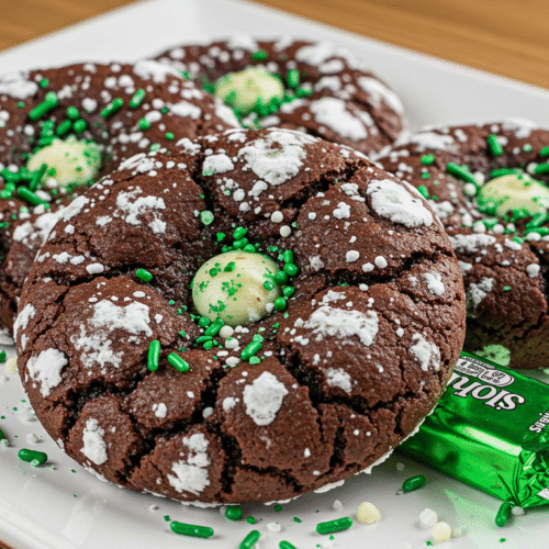 Mint Chocolate Crinkles