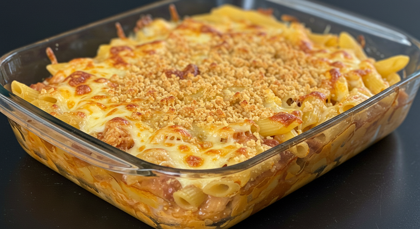 Barbecue Chicken Rigatoni and Cheese