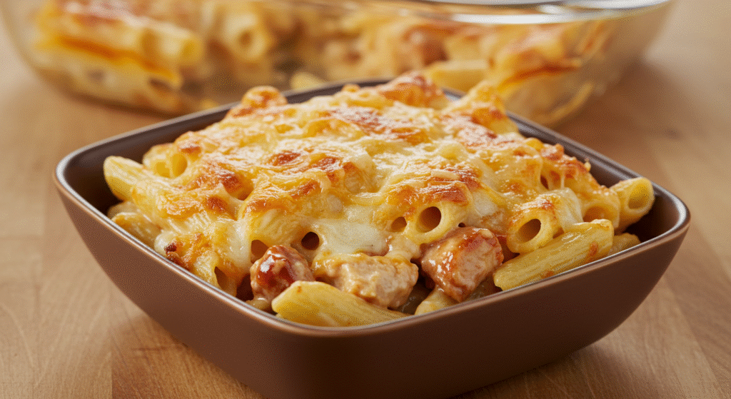 Barbecue Chicken Rigatoni and Cheese