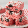 Oreo Peppermint Rice Krispies Treats