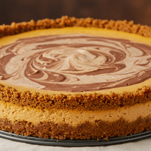 No-Bake Pumpkin Nutella Cheesecake