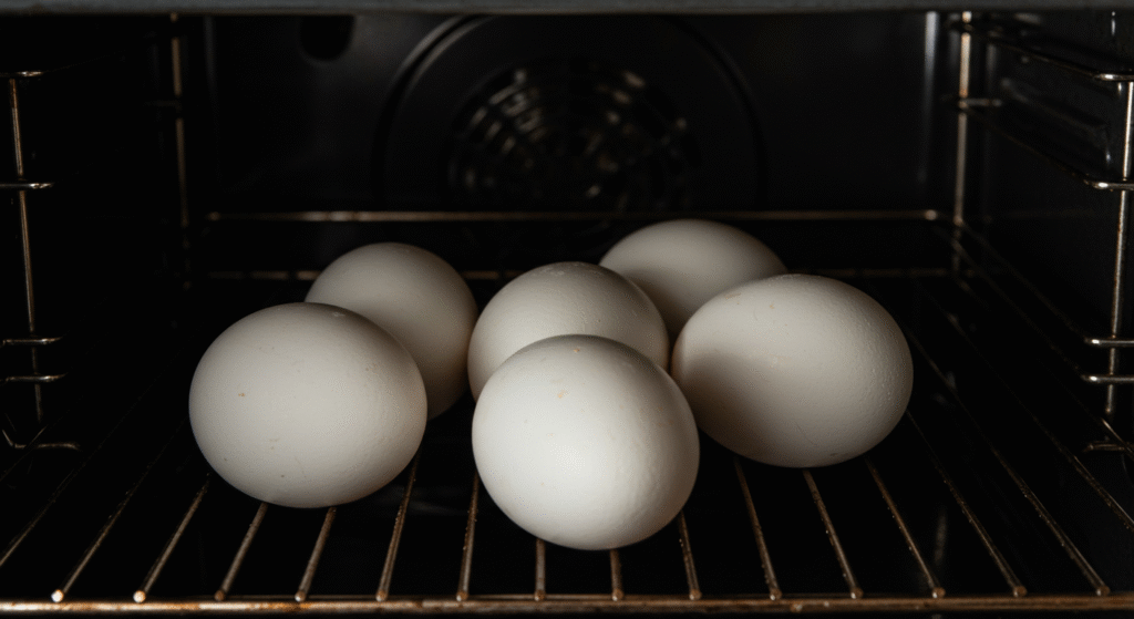 Hard-Boiled Eggs in the Oven