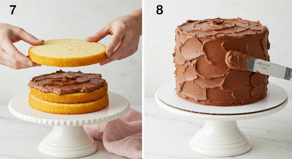 Yellow Cake with Chocolate Buttercream