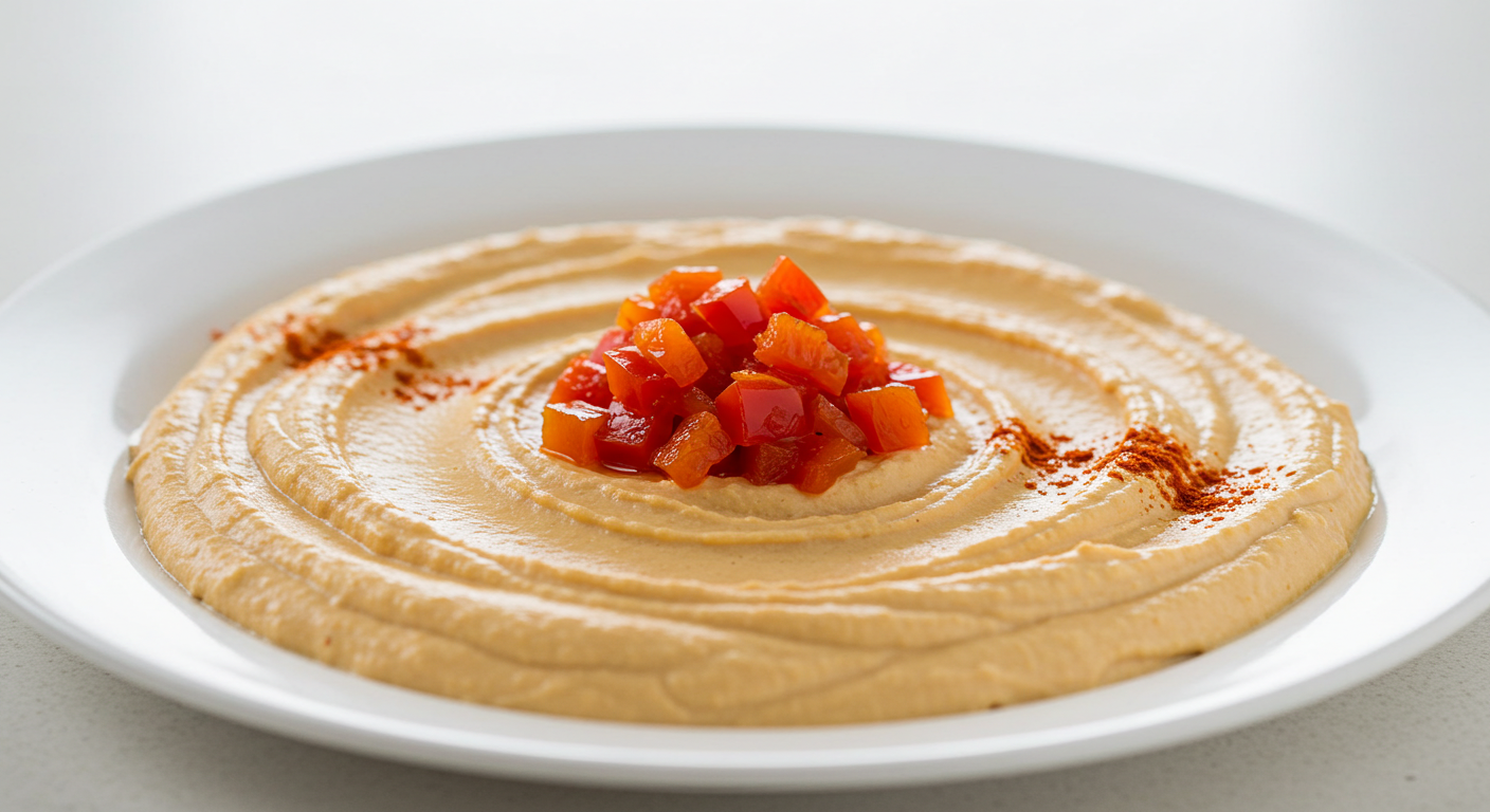 Roasted Garlic and Red Pepper Hummus