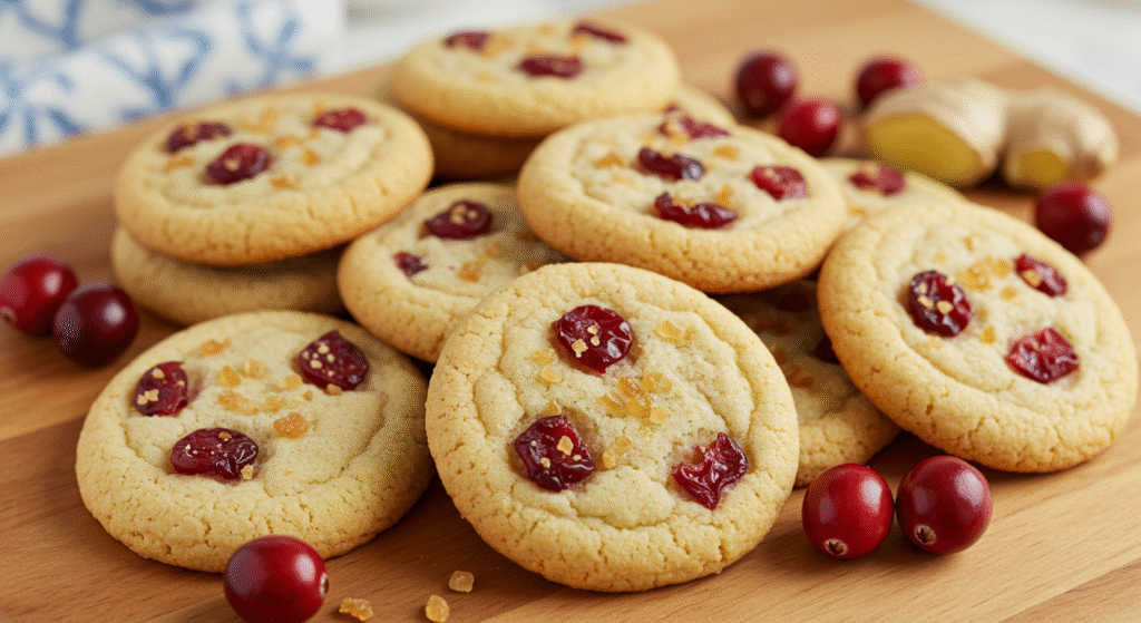 Cranberry Ginger Sugar Cookies