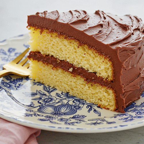 Yellow Cake with Chocolate Buttercream