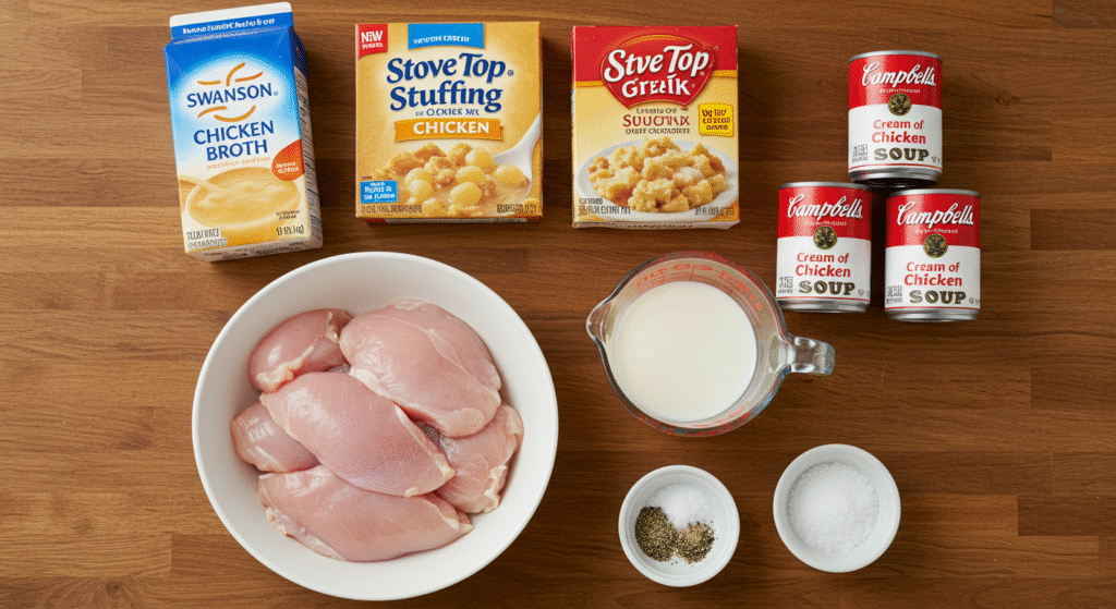 Chicken and Stuffing Casserole