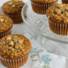 Banana Oat Bran Peanut Butter Chip Muffins