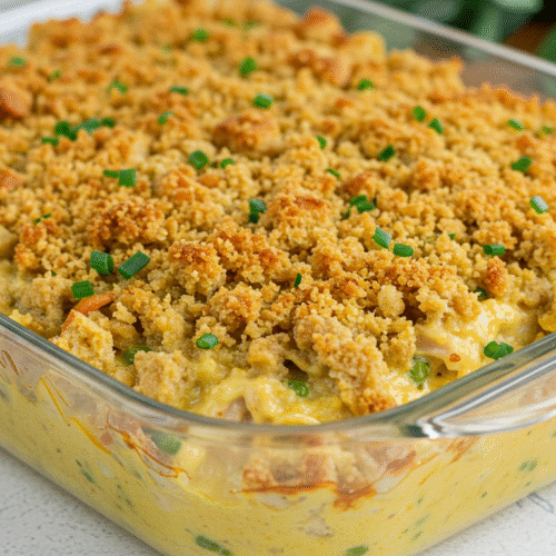 Chicken and Stuffing Casserole