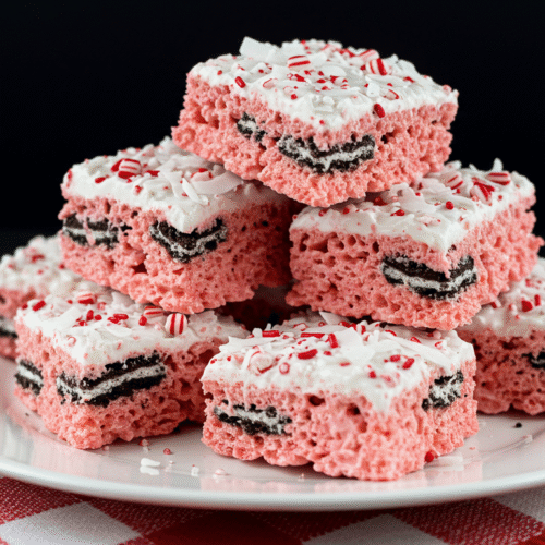 Oreo Peppermint Rice Krispies Treats