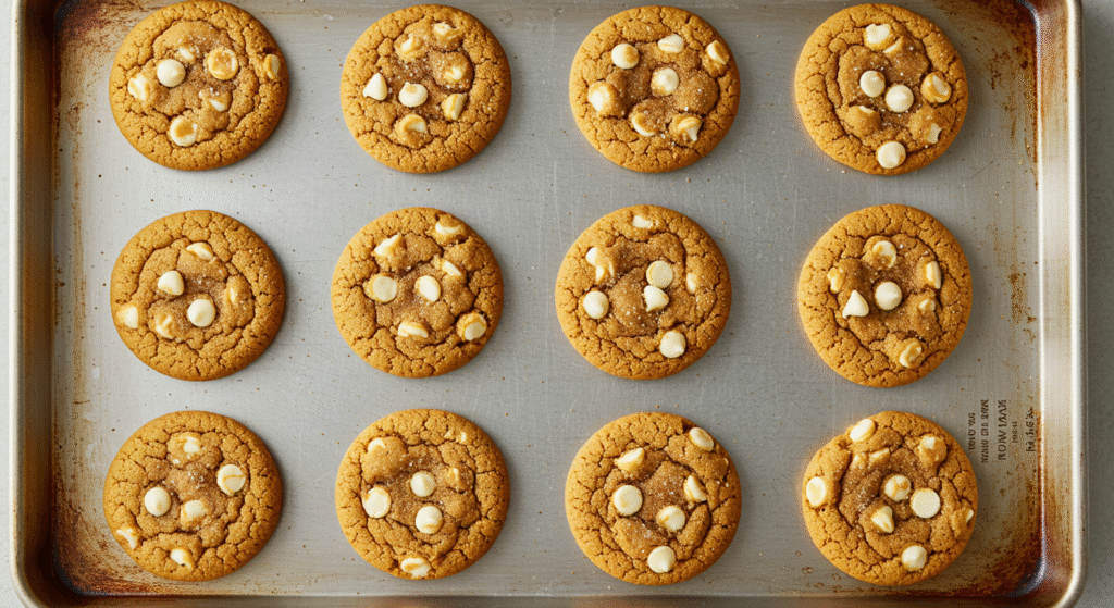Pumpkin Spice White Chocolate Cookies