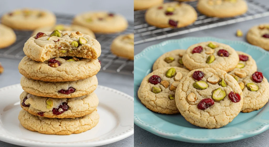 Cranberry Ginger Pistachio Sugar Cookies