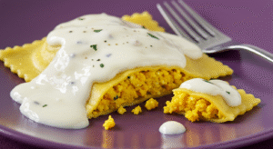 Roasted Butternut Squash and Chicken Ravioli