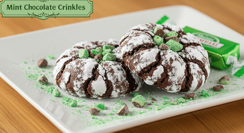 Mint Chocolate Crinkles