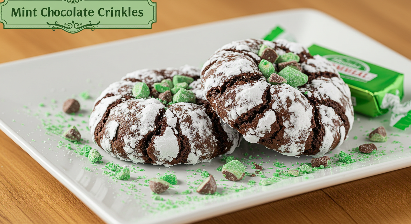 Mint Chocolate Crinkles