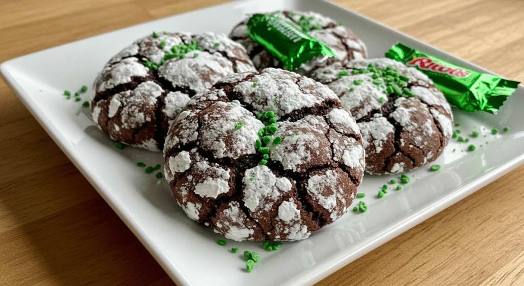 Mint Chocolate Crinkles