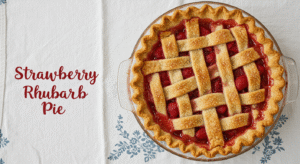 Lattice Strawberry Rhubarb Pie
