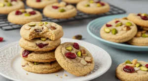 Cranberry Ginger Pistachio Sugar Cookies