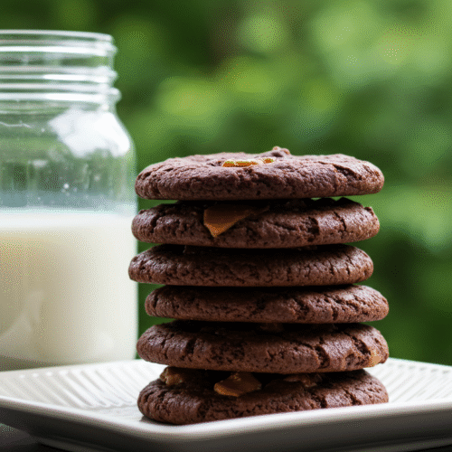 Double Chocolate Toffee Cookies