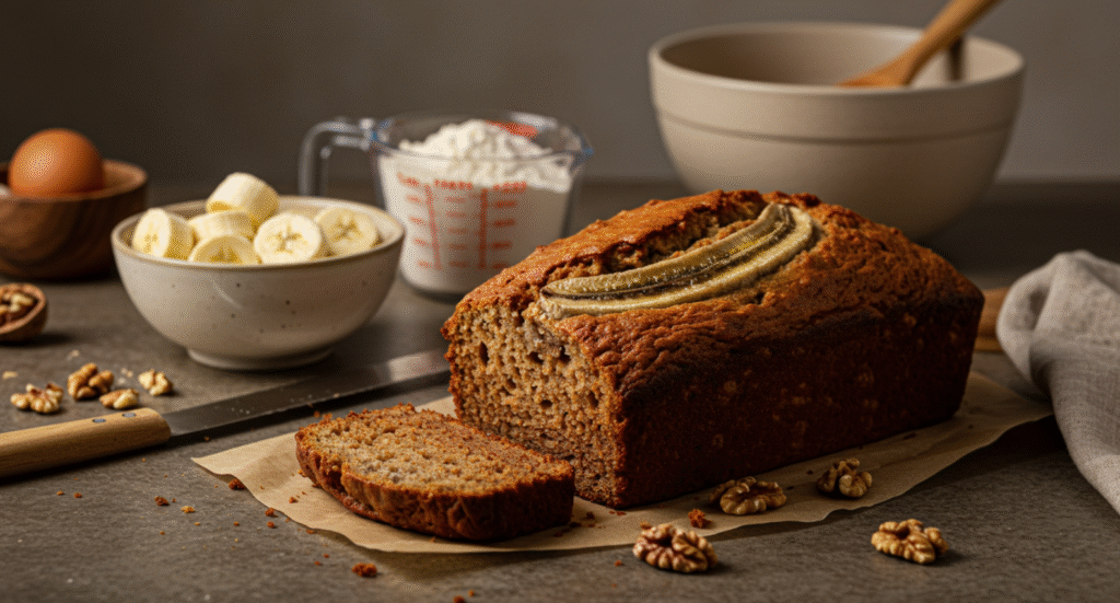 healthy banana bread