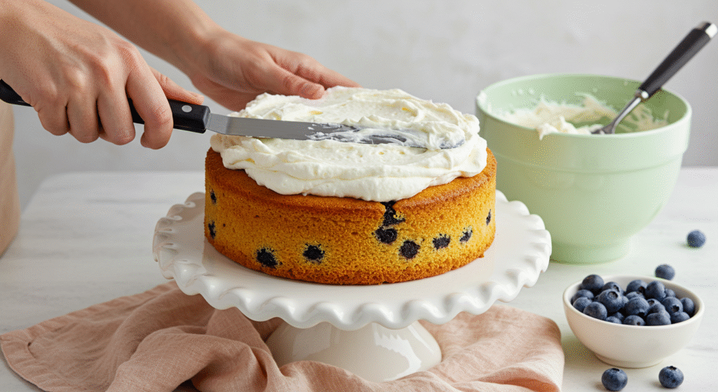 blueberry birthday cake
