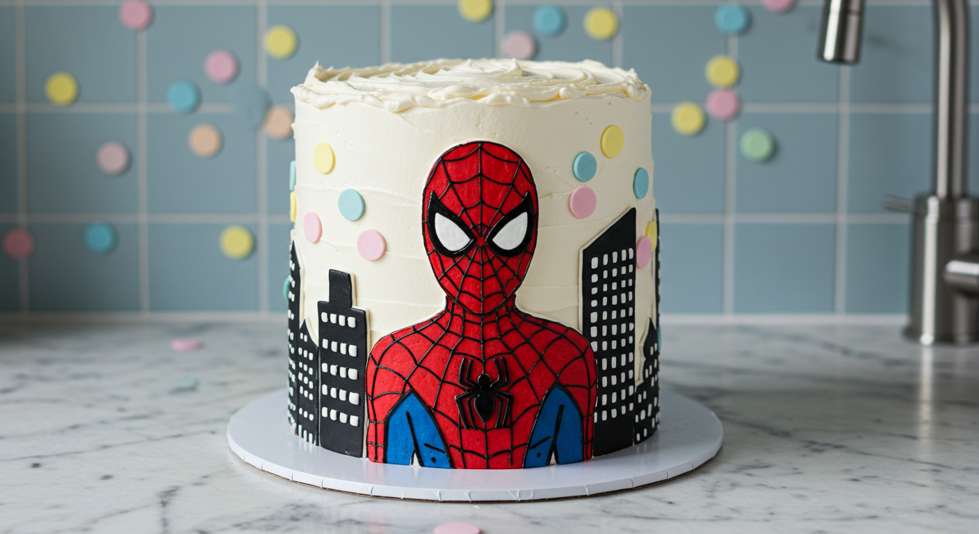 spiderman cake