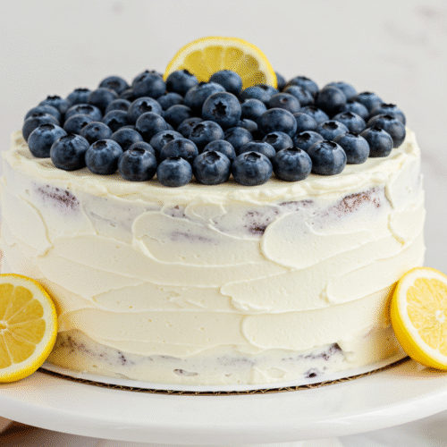blueberry birthday cake