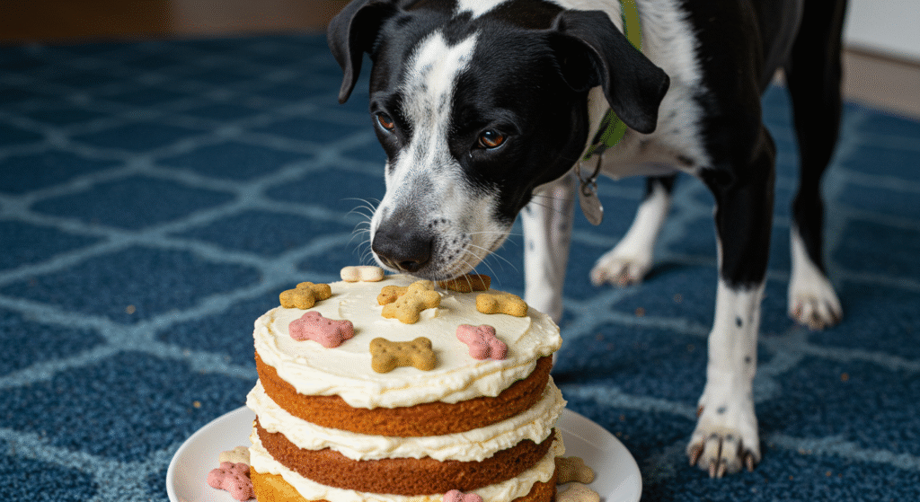 dog birthday cake